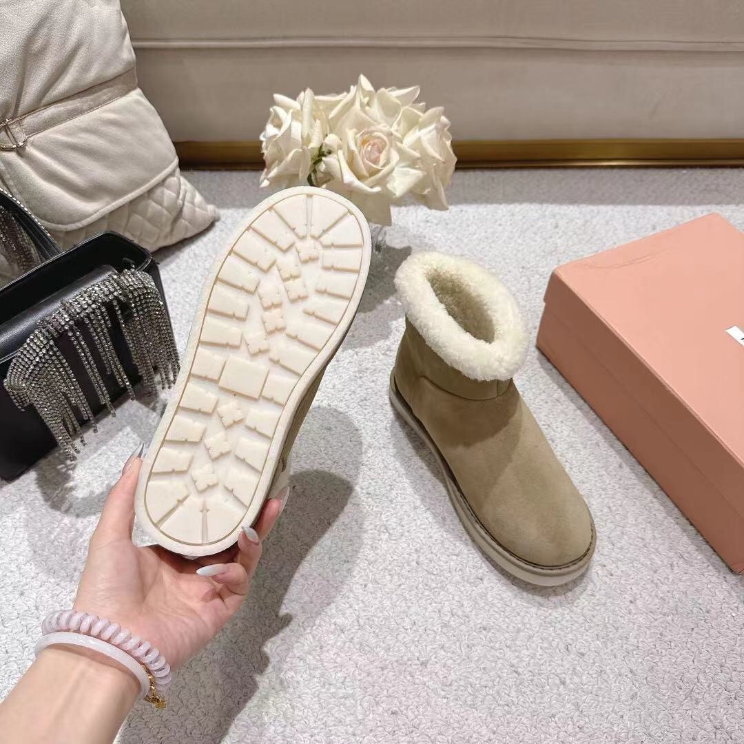 MIU MIU 2025/SS Korean Style Popular Small Potato Snow Boots Upgrade Version - LY00300