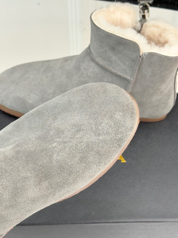 ALAIA Minimalist Side Zipper Retro Snow Boots - KFY00320