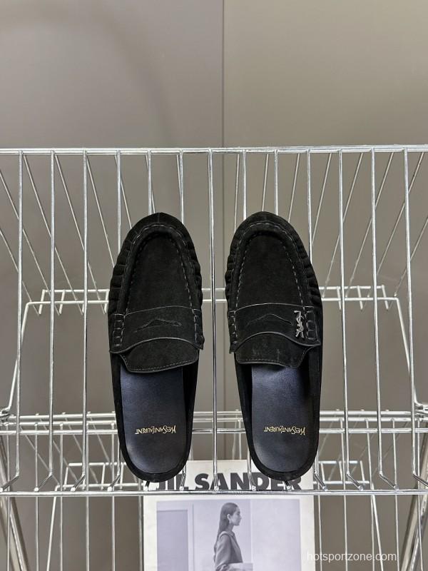 Saint Laurent Classic Loafer Mule Flats - KFY00320