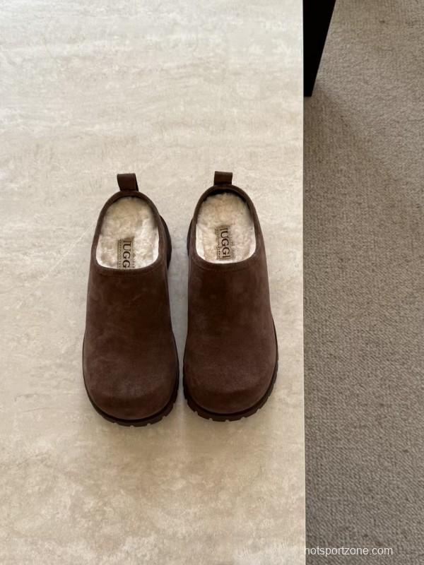 Ugg 2025/SS Potato Wool Slippers with Inner Height Increase - KFY00240