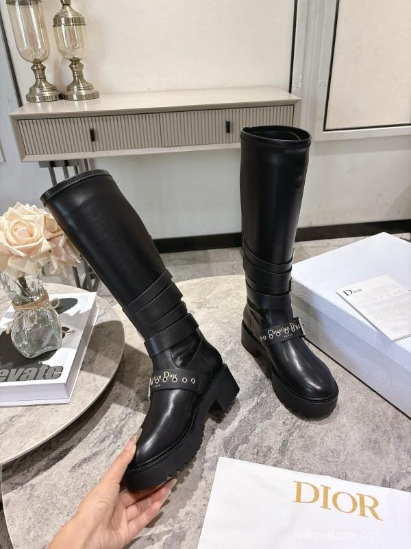 Dior Punk Style Strap Ankle Boots - KFY00470