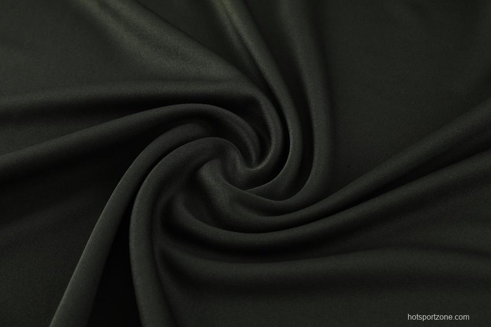 23/24 Barcelona Dark Green S-2XL Half Zipper Jacket+Long Pants