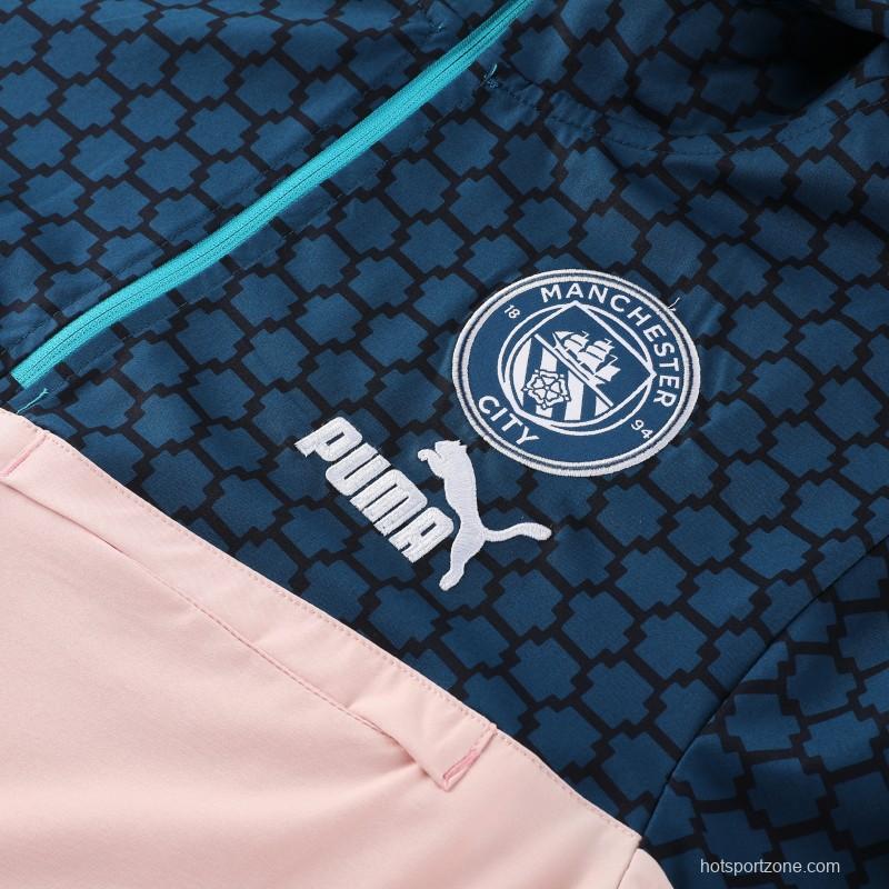 Manchester City Half Zipper Jacket+Long Pants S-2XL