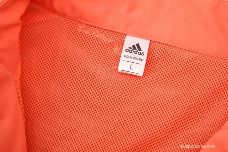25/26 Bayern Munich Orange S-3XL Half Zipper Jacket+Long Pants