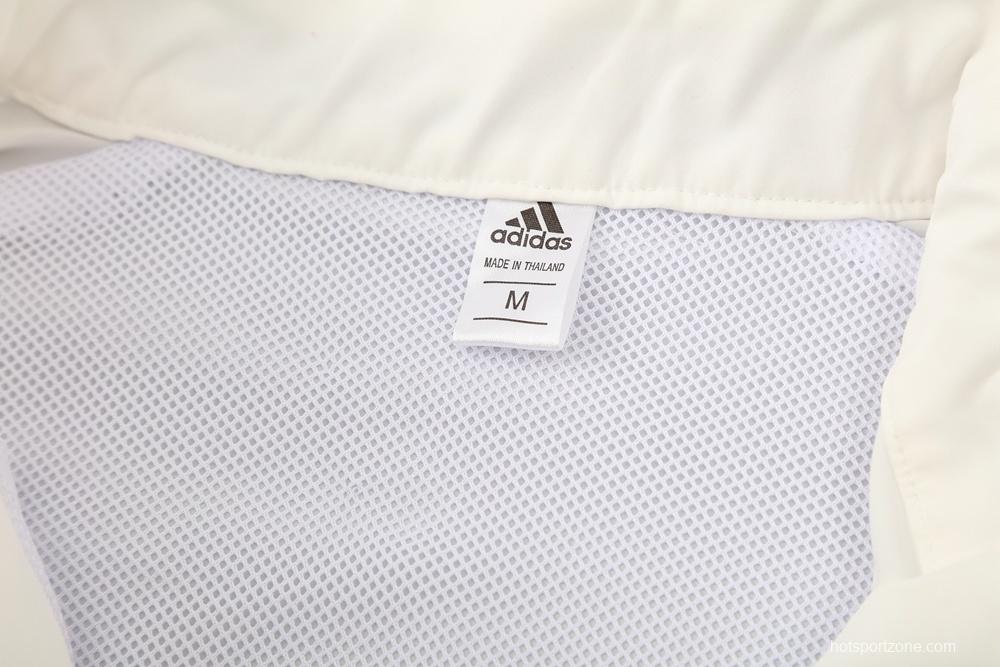 25/26 Liverpool White S-2XL Half Zipper Jacket+Long Pants