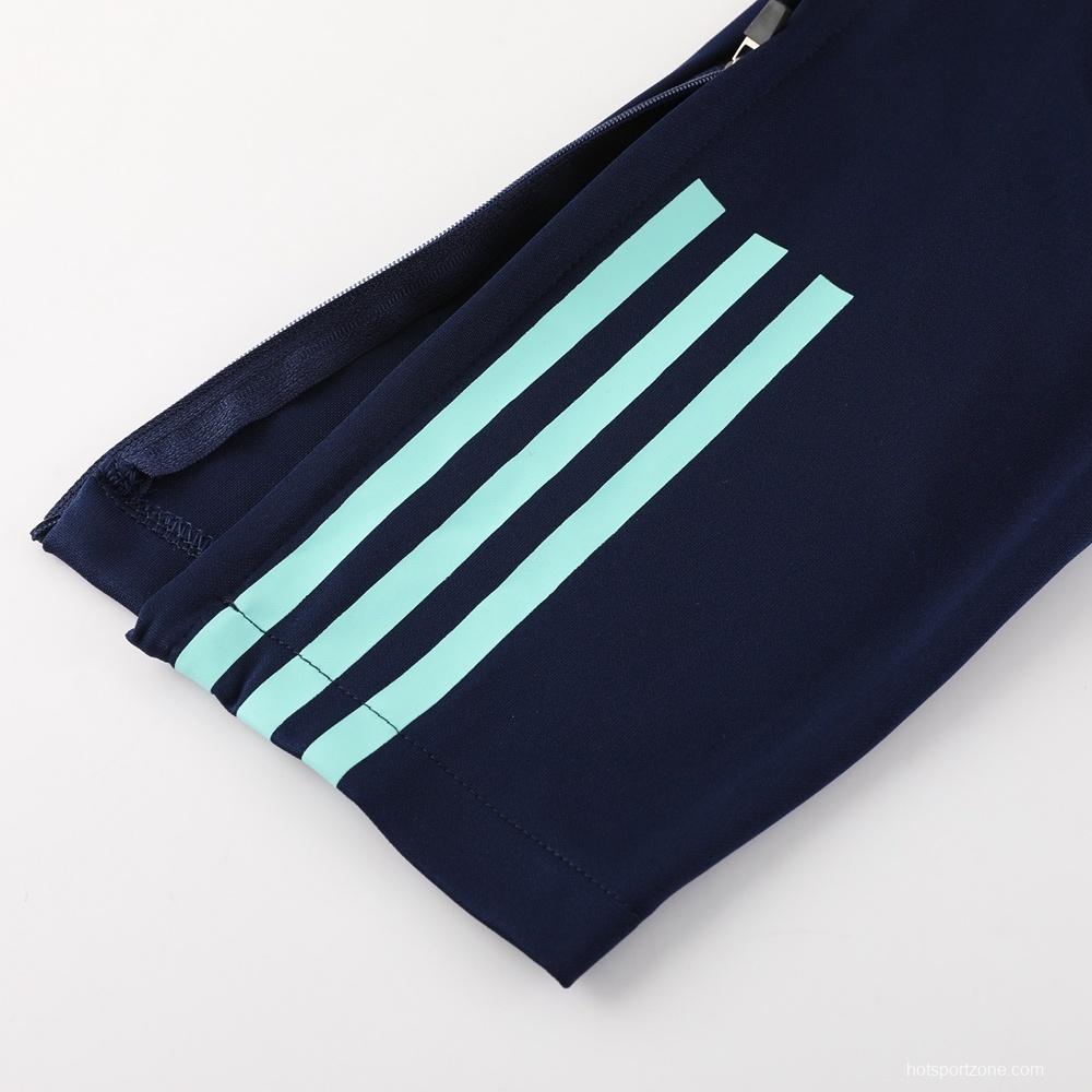 23/24 Ajax White S-2XL Half Zipper Jacket+Long Pants