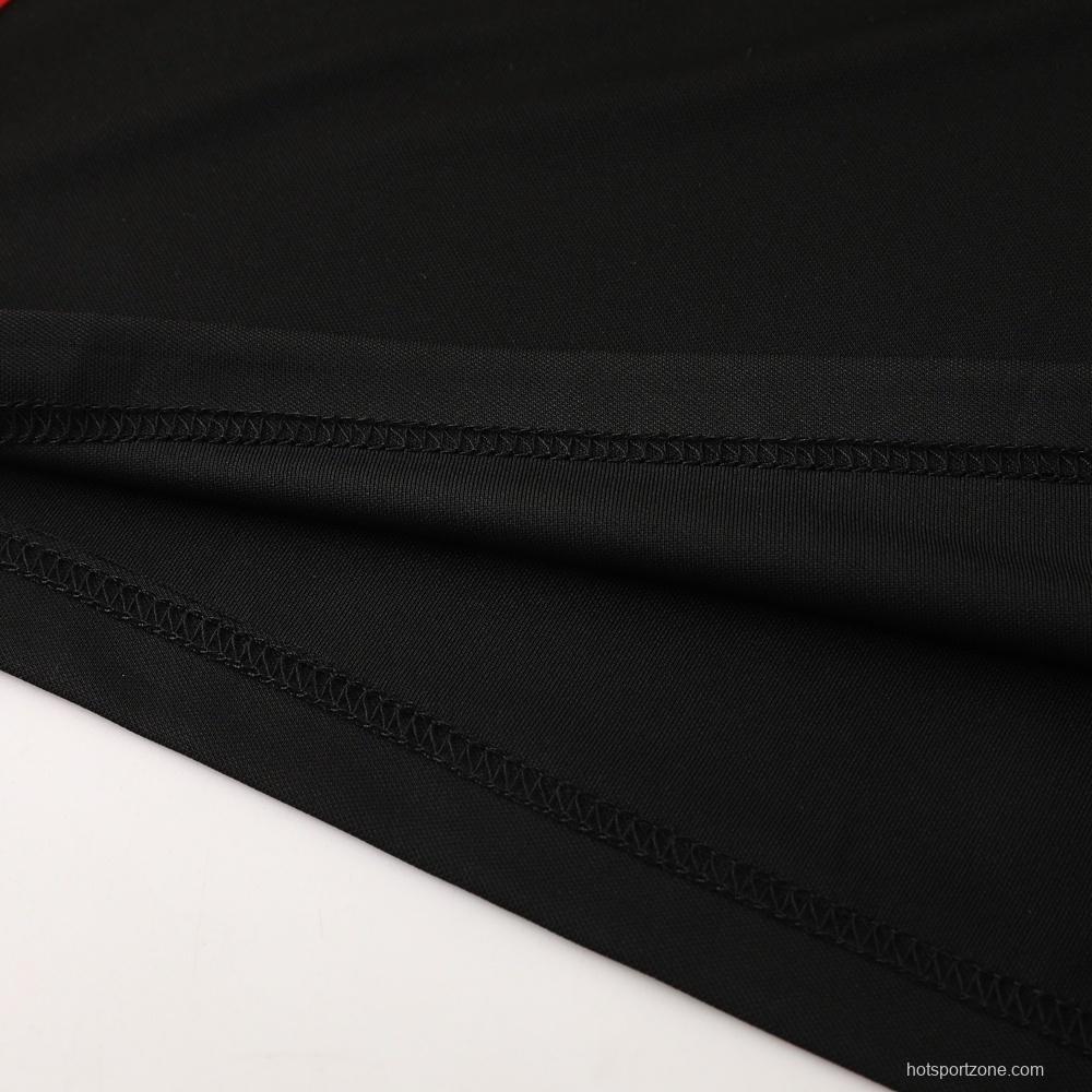 2025 Belgium Black Short Sleeve+Soccer Shorts