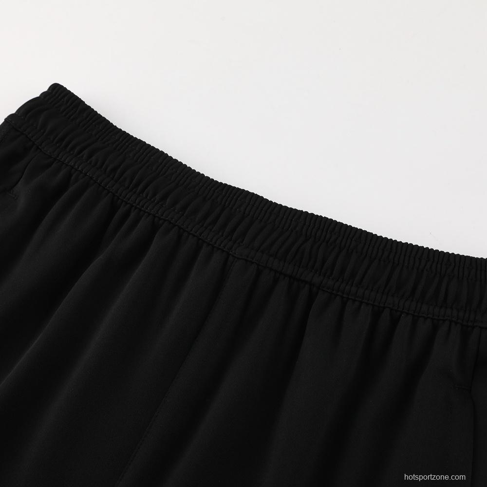 23/24 Bayern Munich Black S-2XL Half Zipper Jacket+Long Pants