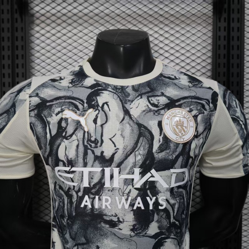 Player Version 25/26 Manchester City 2026 'Year of the Horse' Special Jersey