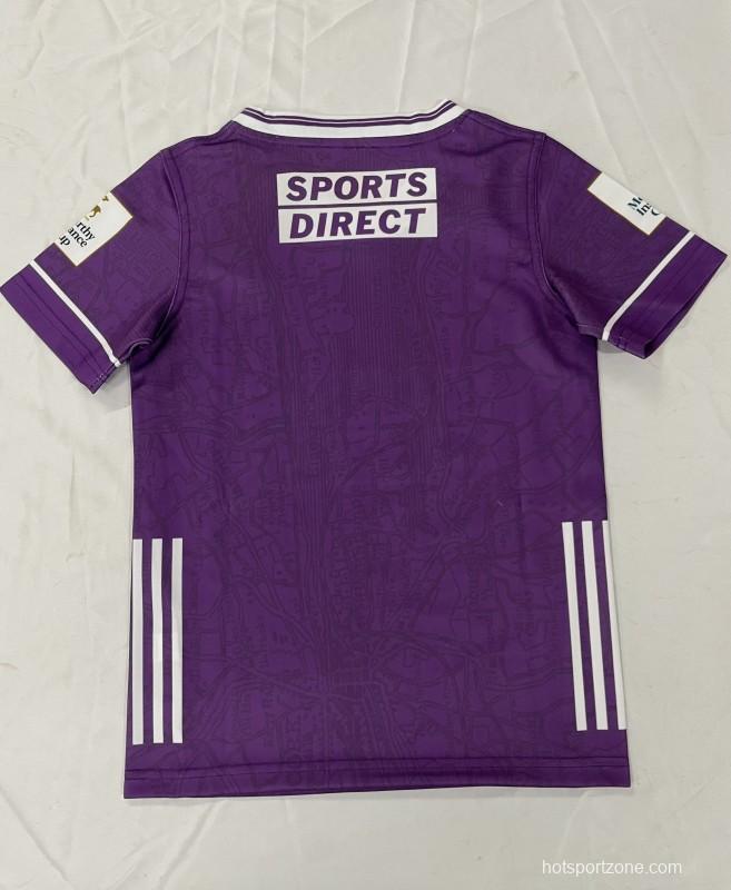 25/26 Kids Kilmacud Crokes Purple with White Trim Home Jersey