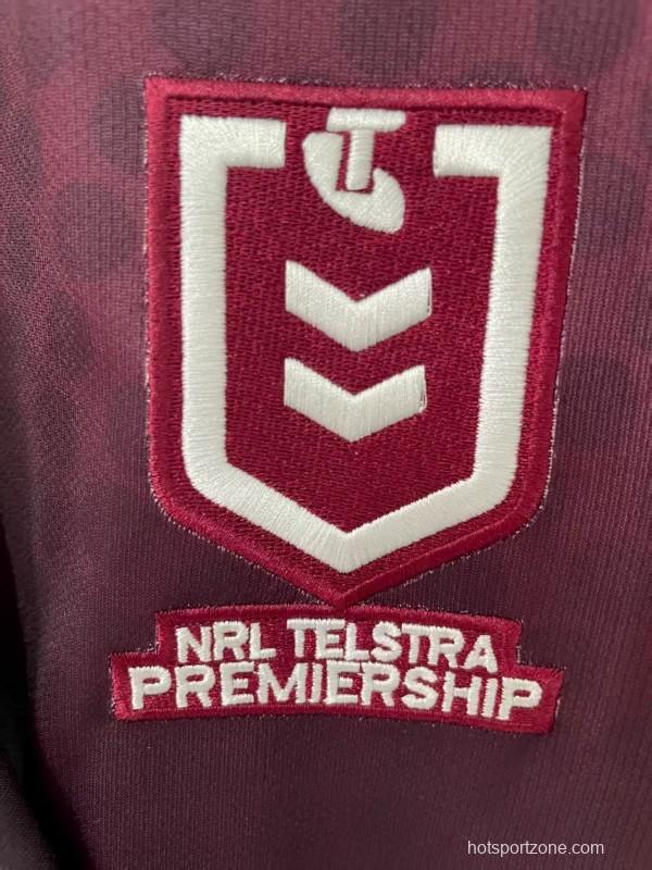25/26 Manly Warringah Sea Eagles Maroon with Indigenous Art Jersey