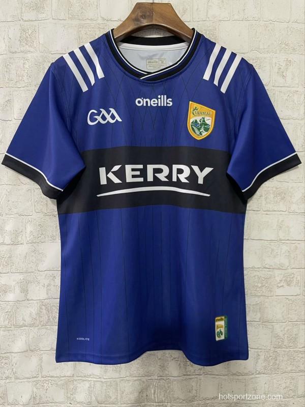25/26 Kerry GAA Blue with Navy Band Jersey