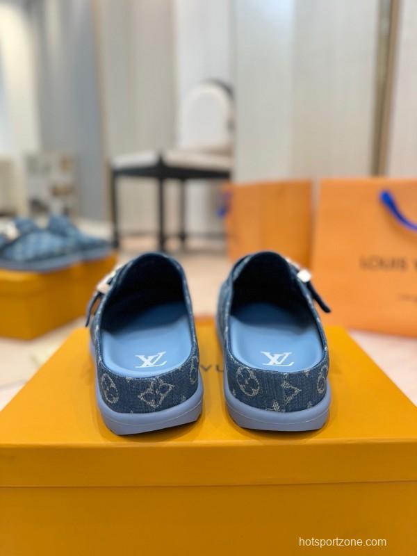 Louis Vuitton 2025 SS Monogram Sandals Couple Edition Lazy Style - KFY00291