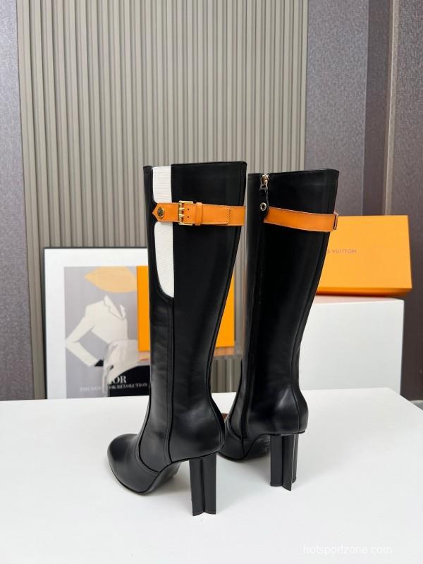 Louis Vuitton 2025/SS Autumn Winter Collection Fashion Star Shine Three-Color Patchwork High Heel Shoes - LY00420