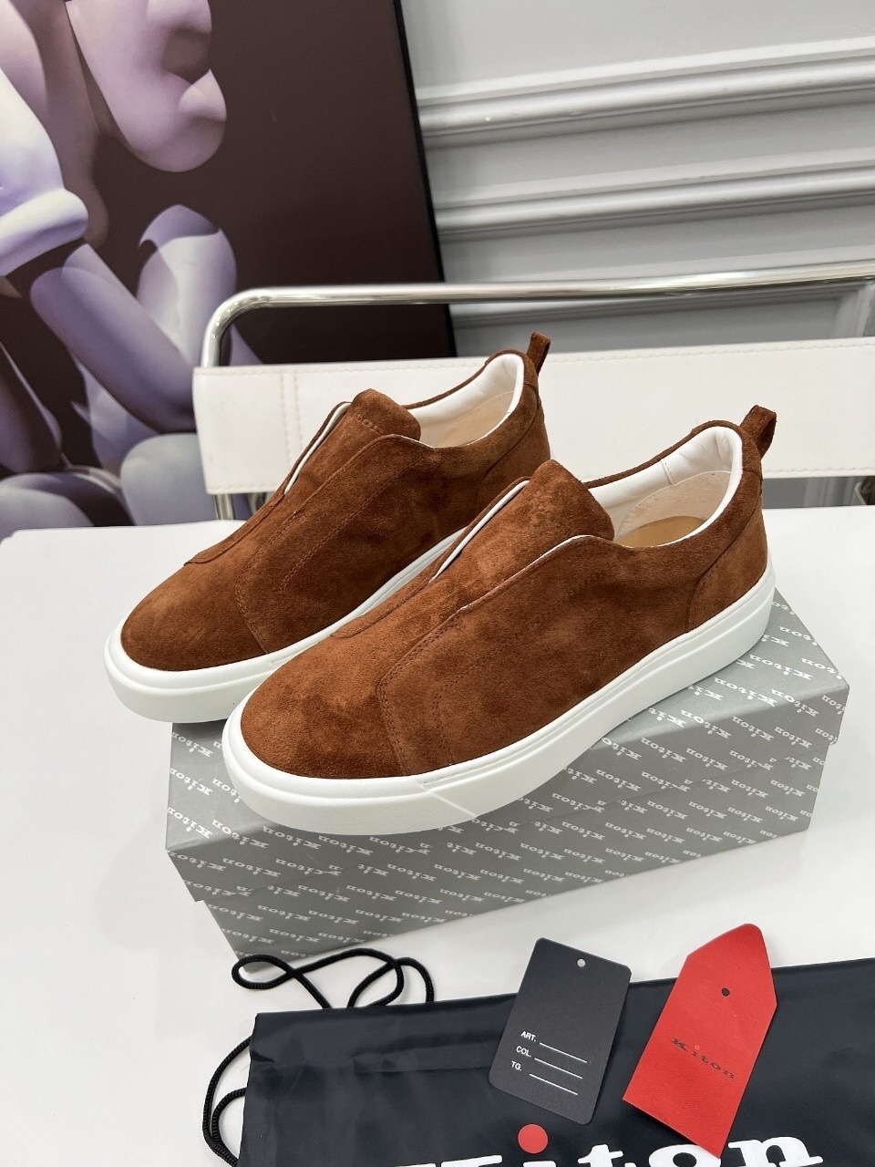 Kiton 2025/SS Slip-On Casual Men's Loafers - KFY00320
