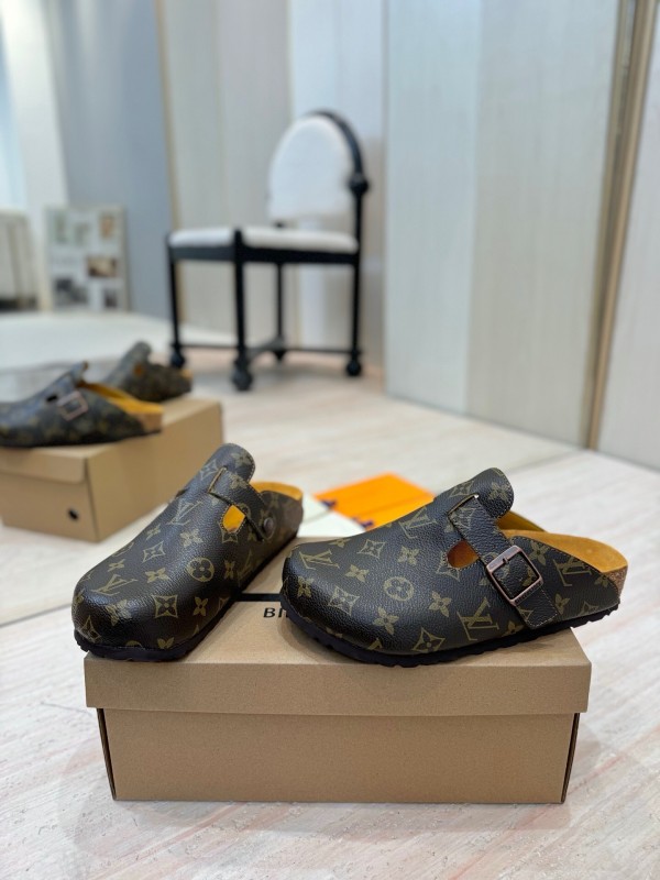 Louis Vuitton Boston Closed-Toe Soft Sole Mule Slippers - KFY00300