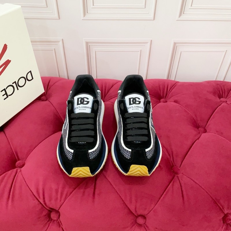 Dolce & Gabbana 2025 Spring Summer Collection Luxury Embroidered Logo Sneakers - AS00300