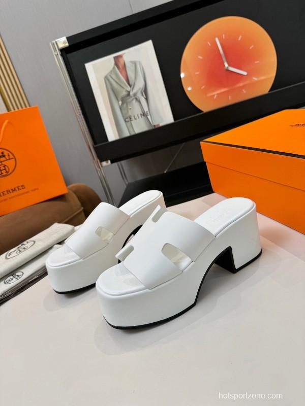 Adidas H Classic Waterproof Platform Wedge Heel Thick Sole Sandals - LY00