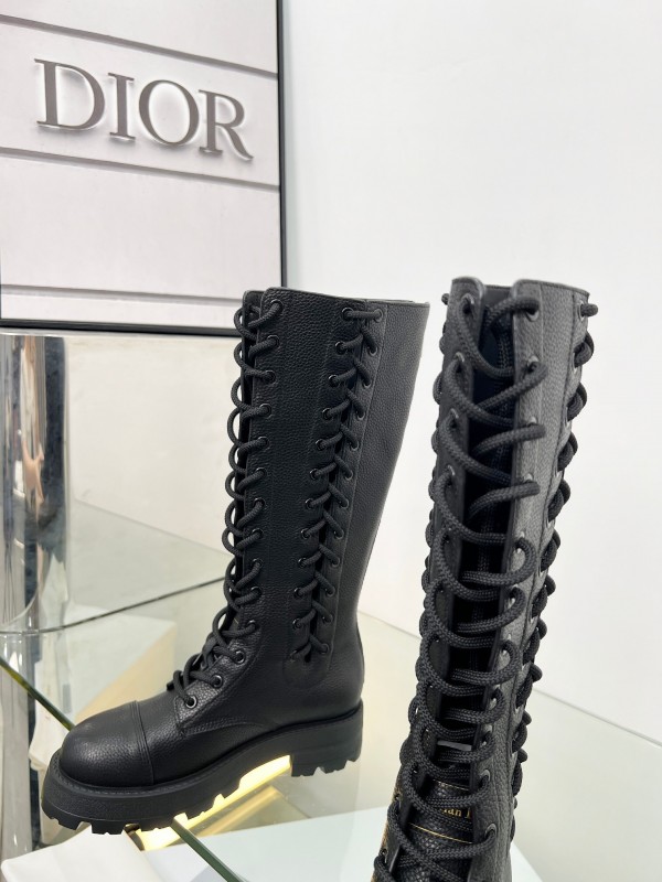 Dior 2025/SS Autumn Winter Boots Retro Work Style Internet Celebrity Boots - LY00460