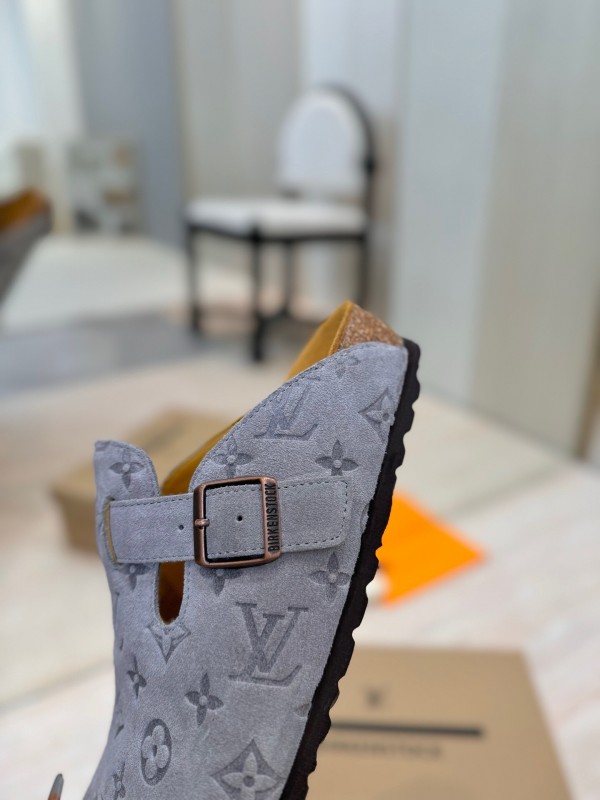 Louis Vuitton Louis Vuitton × BIRKENSTOCK Boston Soft Sole Mule Slippers - KFY00300