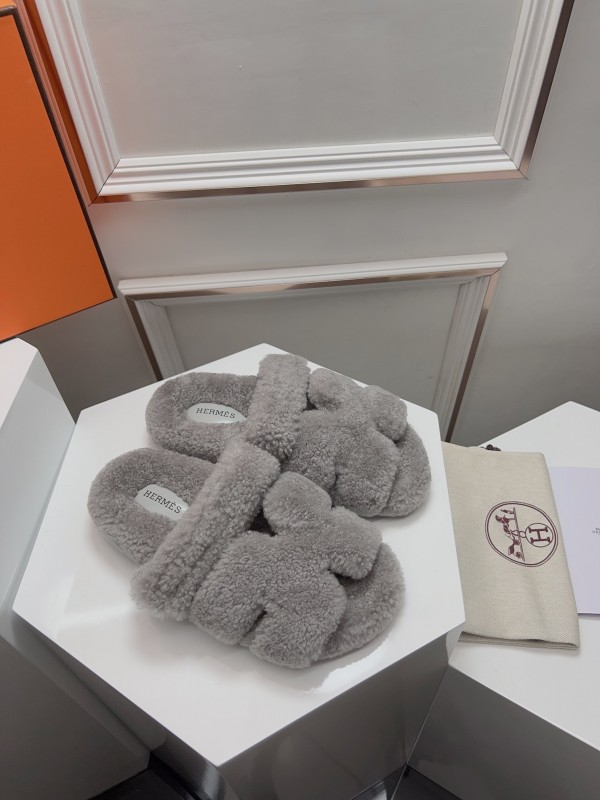 H Erijus Shoes 2025/SS Teddy Wool Slippers - LY00270