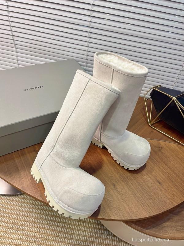 Balenciaga 2025 SS Oversized Platform Snow Boots with High Heel - AS00570