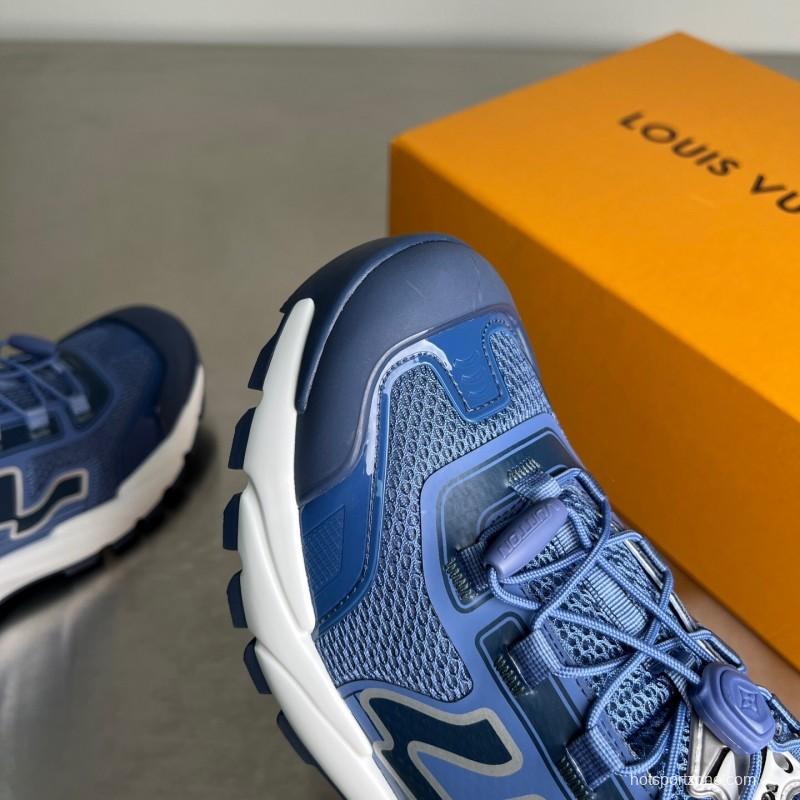 Lv Runner Tatic 2025 Early Spring Men's Series Casual Low-Top Lace-Up Shoes - YC