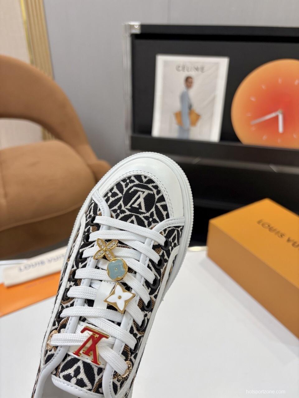 Louis Vuitton Lagoon Series Denim Sneakers with Buckle - AS00300