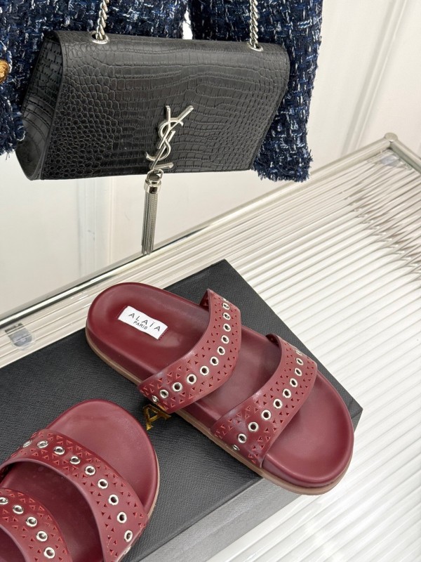 Alaia 2025 SS Hollow-Out Casual Sandals - KFY00260