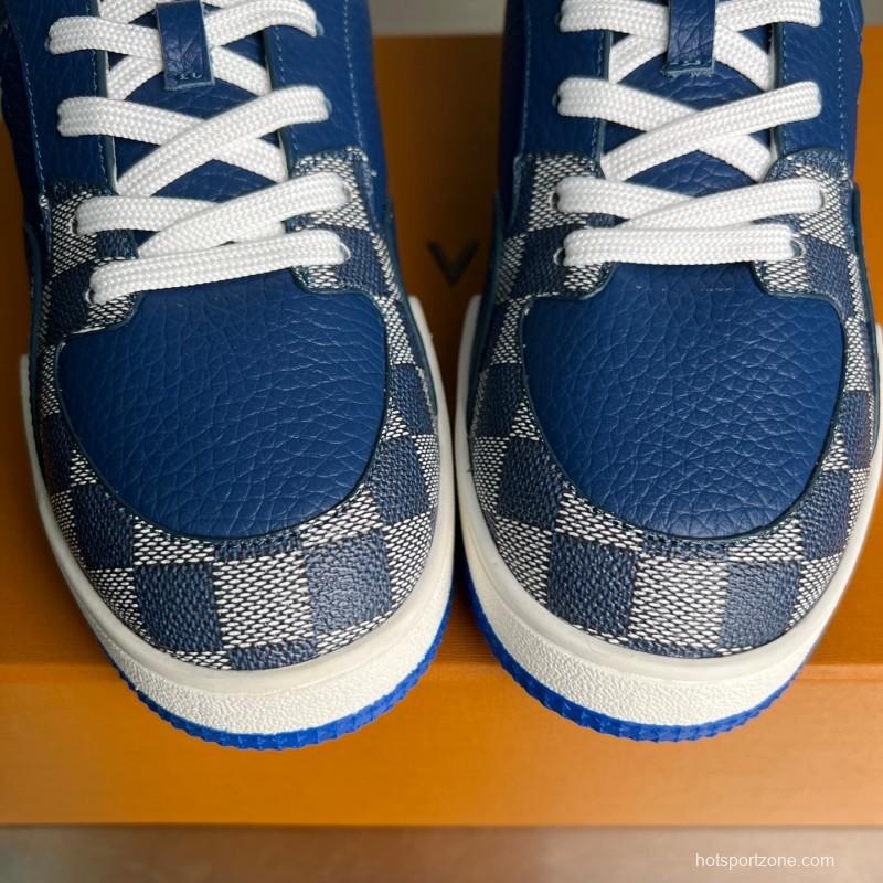 Louis Vuitton 2025 SS Replica Luxury Sneakers with Signature Logo and Dual-Color TPU Sole - YC