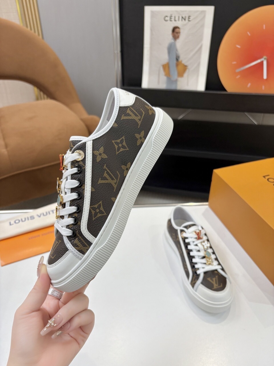 Louis Vuitton Lagoon Series Denim Sneakers with Buckle - AS00300
