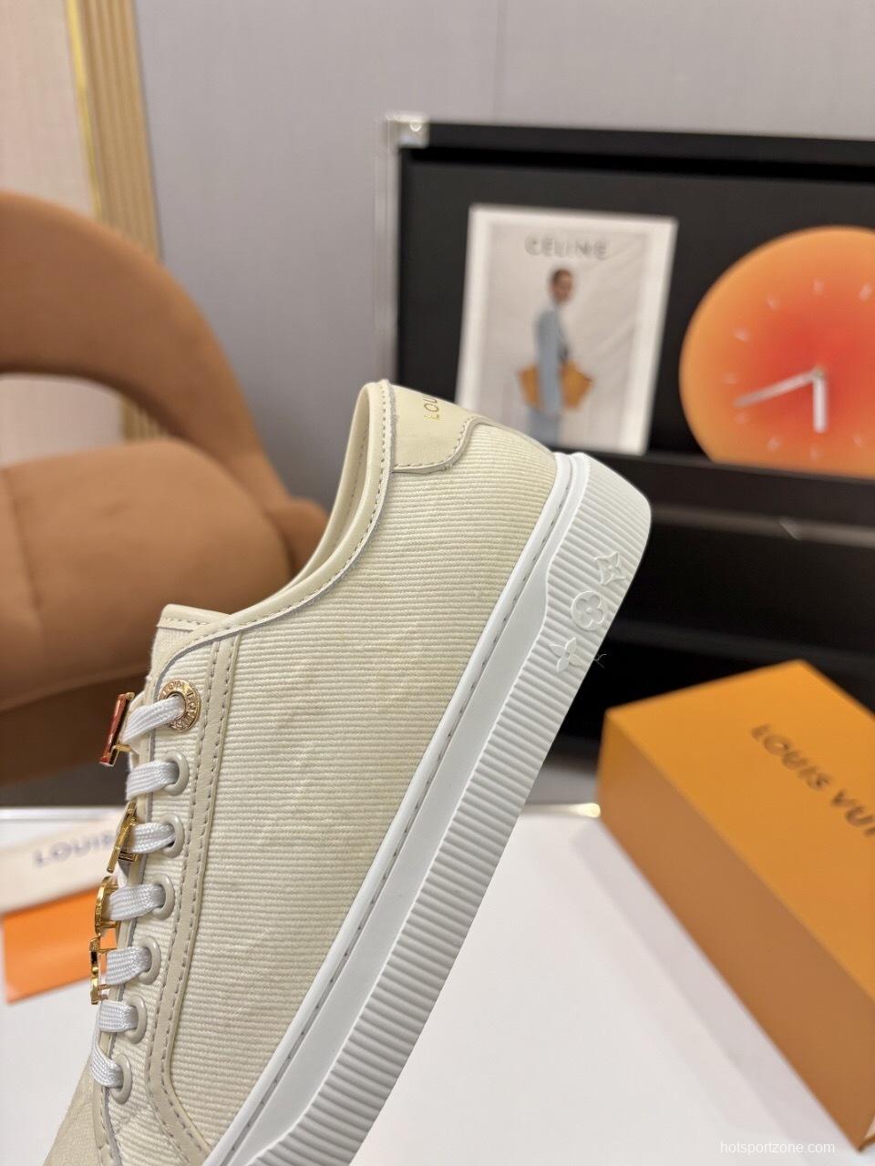 Louis Vuitton Lagoon Series Thick Sole Denim Monogram Skate Sneakers - AS00300