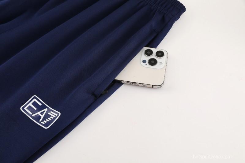 25/26 Napoli Blue/Black Full Zipper Jacket+Long Pants