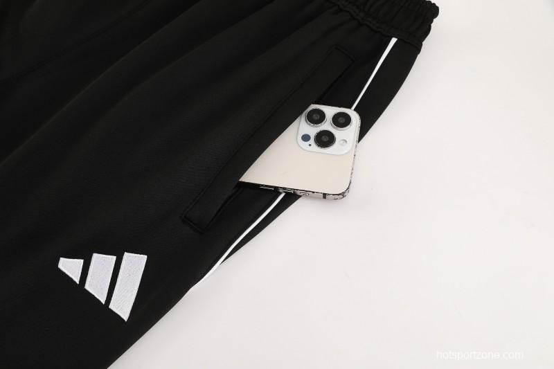 2025 Adidas Grey Full Zipper Jacket+Long Pants