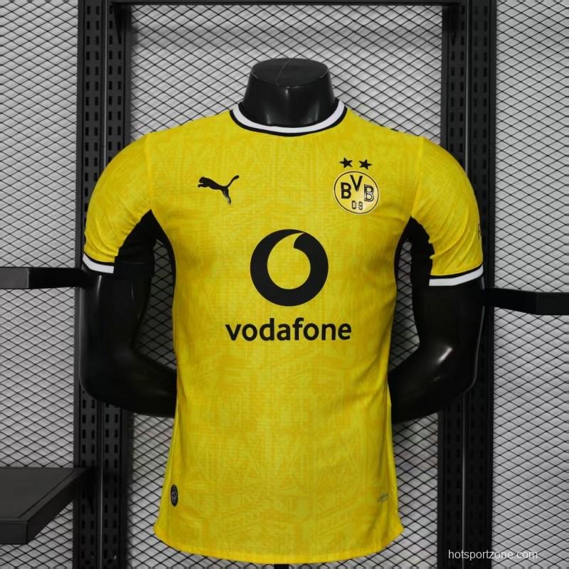 25/26 Player Version Borussia Dortmund Yellow with Black Trim Cup Jersey