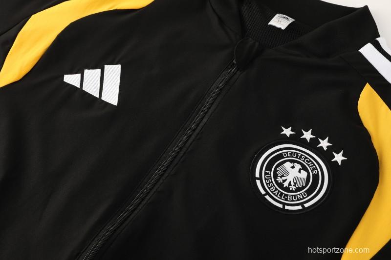 2026 Germany Black Full Windbreaker + Long Pants