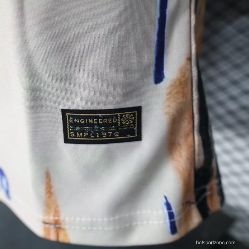 Player Version 2026 Brazil CBF Hand-Drawn Art Special Edition Jersey Featuring Ronaldo & Ronaldinho