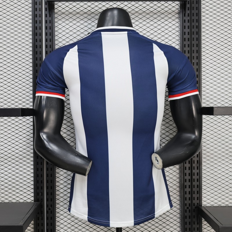 Player Version 2027 Scotland Away White/Navy Vertical Stripes Jersey