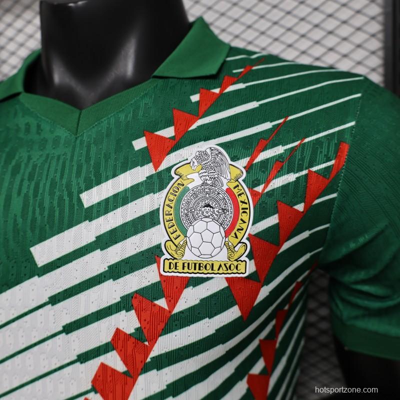 Player Version 2027 Mexico Home Green with Diagonal Graphic Jersey