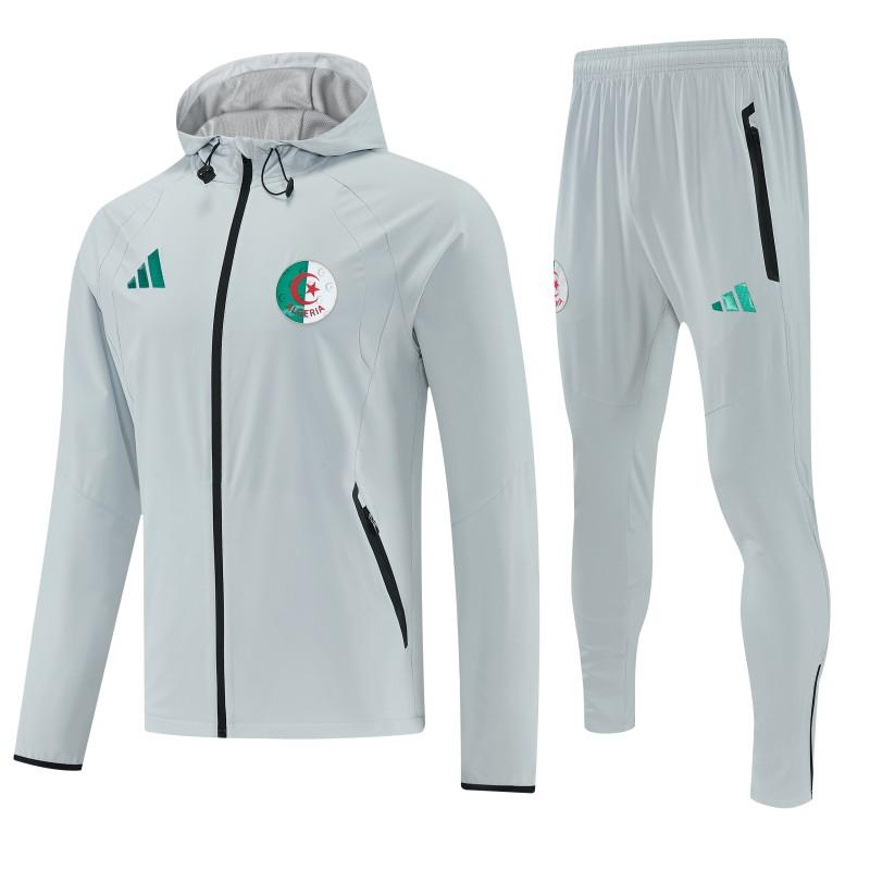 26/27 Algeria Full Zipper Hooded Jacket Tracksuit + Long Pants
