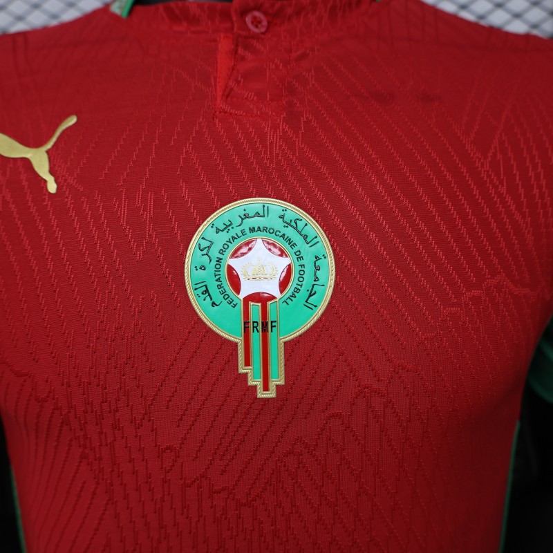 Player Version 26/27 Morocco Red & Green Home Jersey