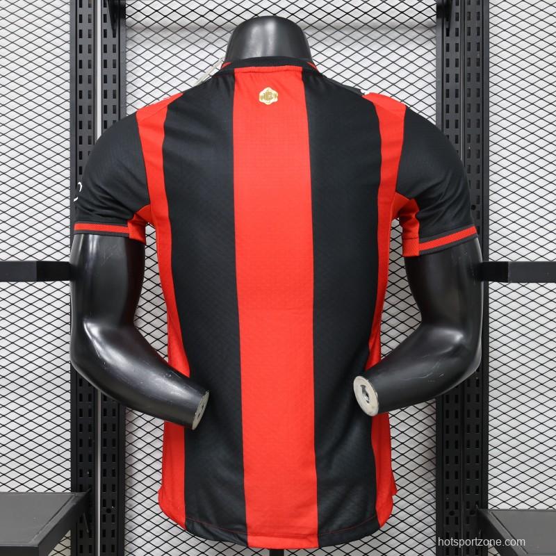 Player Version 26/27 AC Milan Red & Black Vertical Stripe Home Jersey
