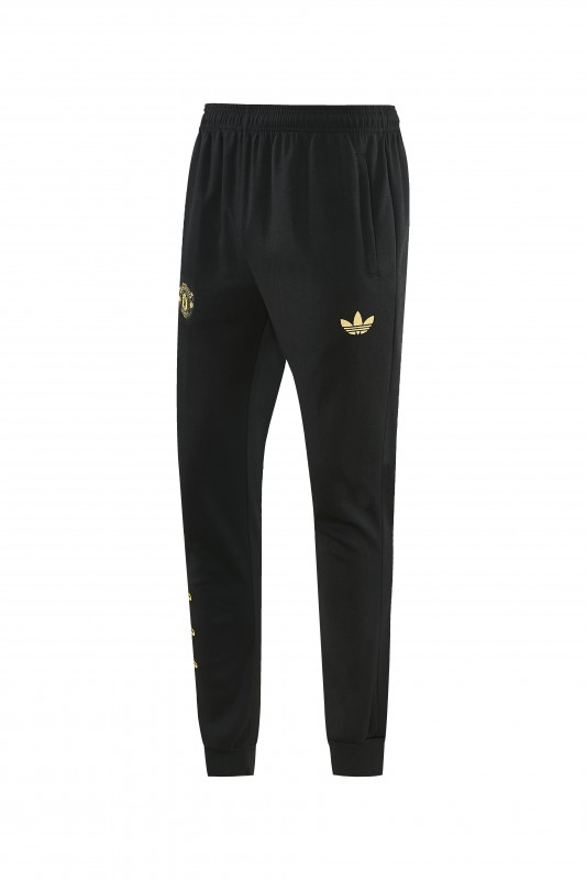 26/27 Manchester United Black Pullover Hooded Tracksuit + Long Pants