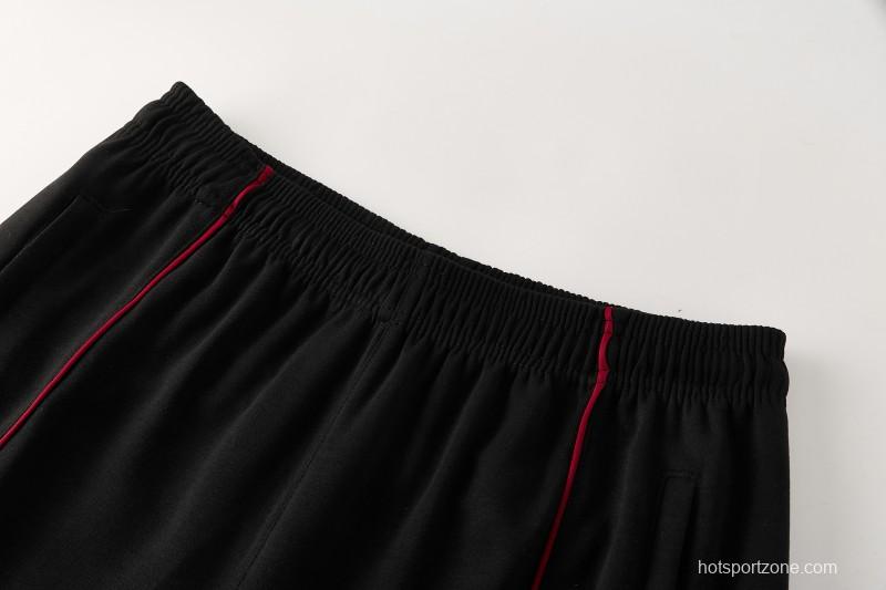 26/27 Liverpool  Black Full Zipper Hooded Jacket Tracksuit + Long Pants