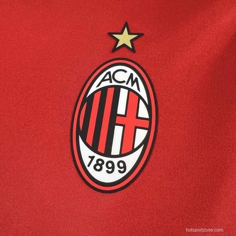 25/26 AC Milan x Slam Jam Limited Edition Long Sleeve Red Forth Jersey