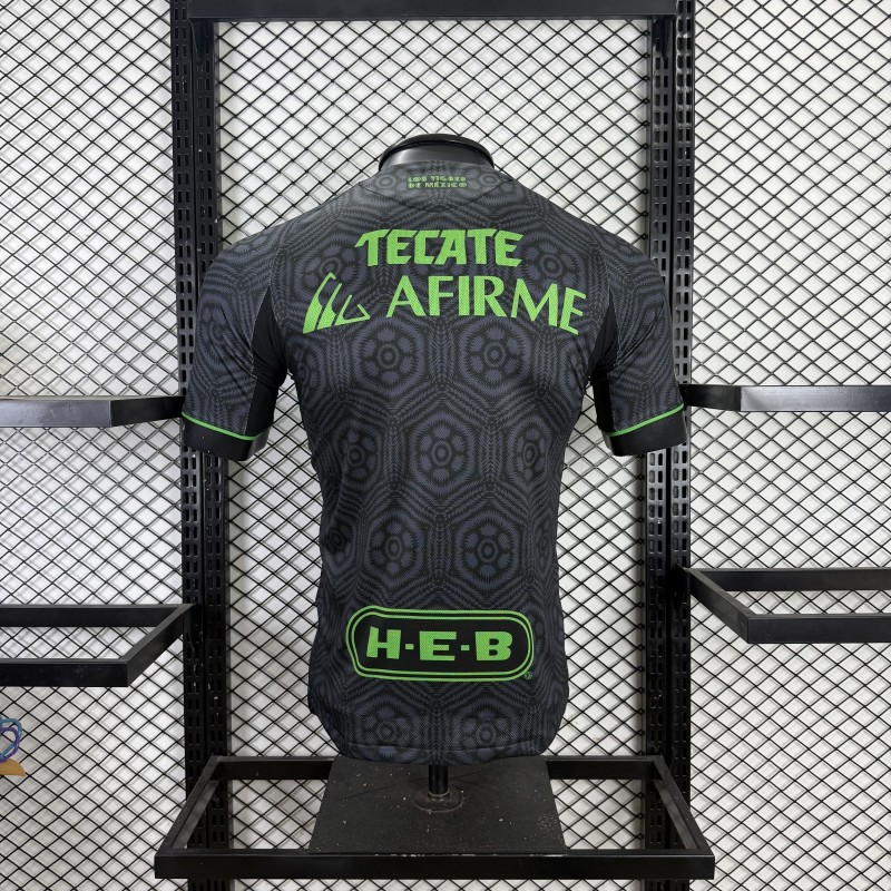 Player Version 25/26 Tigres UANL Adidas Third / Special Edition Black Jersey （SPORTIUMBET Ver.）