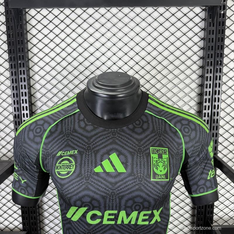 Player Version 25/26 Tigres UANL Adidas Third / Special Edition Black Jersey