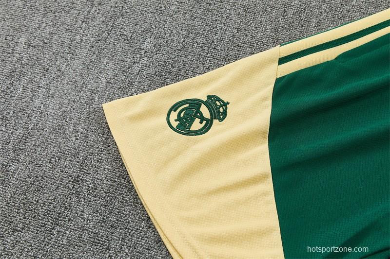 2026 Real Madrid Green Camouflage  Short Sleeve+Soccer Shorts