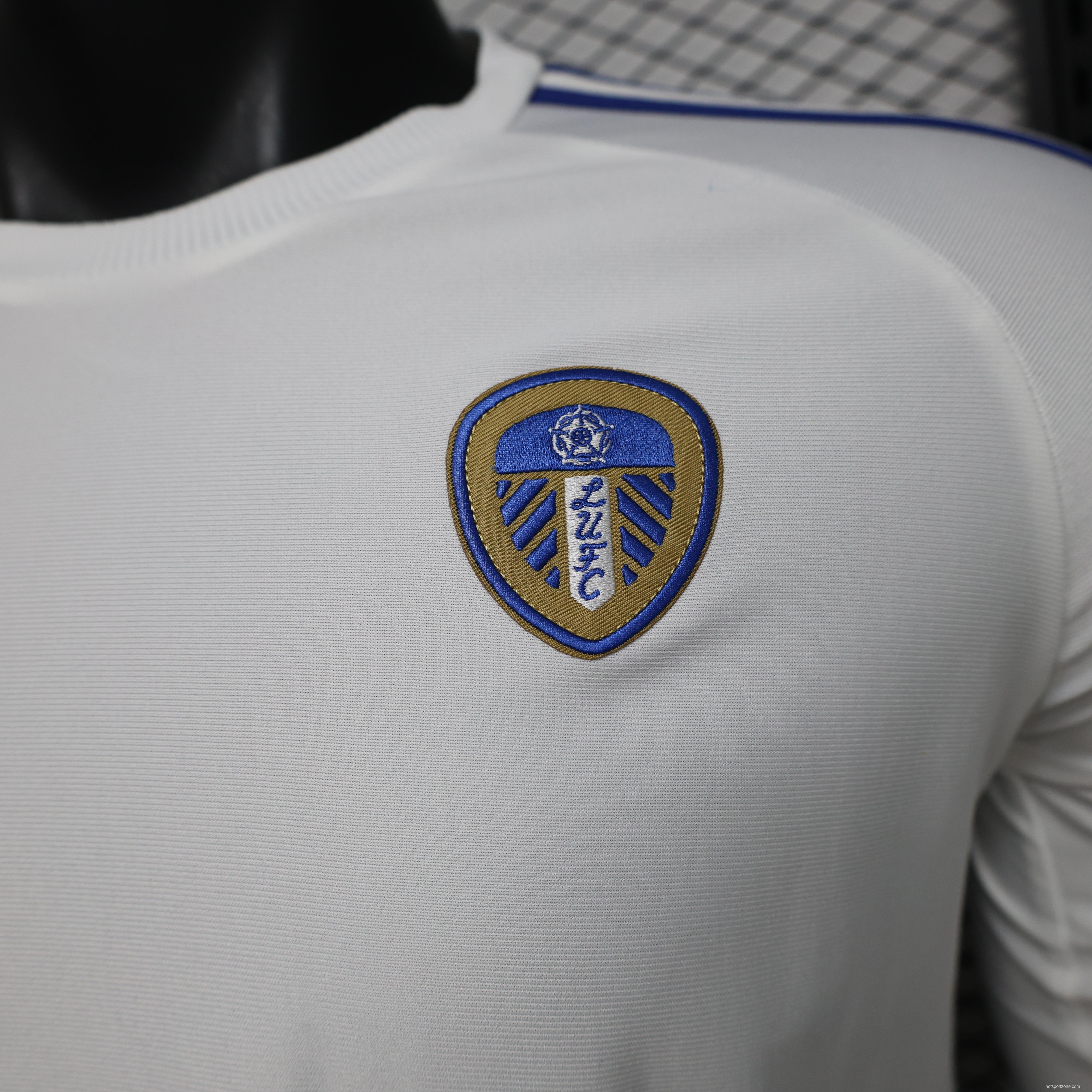 Player Version 25/26 Leeds United White  Home Long Sleeve Jersey