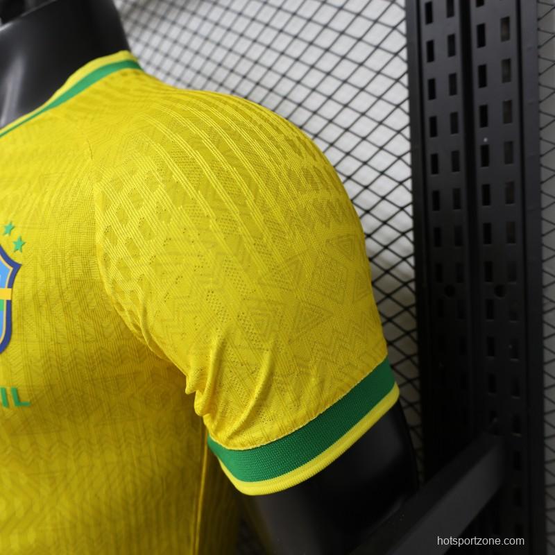 Player Version 2026 Brazil Home Yellow  Special Edition  Jersey